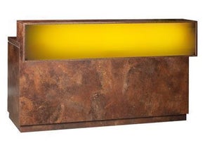 Rosttheke mit Edelstahlblatt und LED Aufsatz