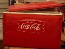 Cola Kühlbox, Kühltruhe, Truhe, Box, 50er Jahre, 60er Jahre
