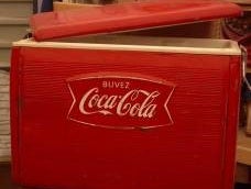 Cola Kühlbox, Kühltruhe, Truhe, Box, 50er Jahre, 60er Jahre