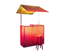 Bambus-Theke Klein mit Dach Theke Strandbar Beachbar Cocktailbar