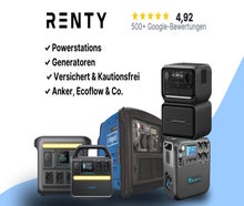 Powerstation mieten (ab € 34,90): EcoFlow & Anker ✓ 230V Steckdosen ✓ USB ✓ Lautlos ✓ Kautionsfrei