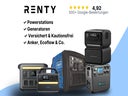 Powerstation mieten (ab € 34,90): EcoFlow & Anker ✓ 230V Steckdosen ✓ USB ✓ Lautlos ✓ Kautionsfrei
