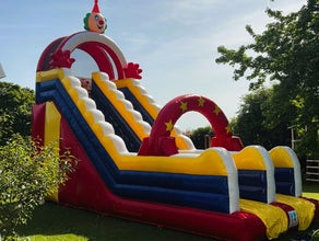 Hüpfburg Mega Riesen Rutsche "Clown" über 7,5 m hoch