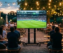 Fernseher mieten (ab € 99): 40-65 Zoll Samsung 4K & QLED ✓ Standfuß inkl. ✓ Messe, Event & Präsentation ✓ HDMI ✓ Kautionsfrei ✓ Versichert