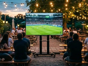 Fernseher mieten (ab € 99): 40-65 Zoll Samsung 4K & QLED ✓ Standfuß inkl. ✓ Messe, Event & Präsentation ✓ HDMI ✓ Kautionsfrei ✓ Versichert