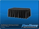 Buffetttisch Skirting schwarz