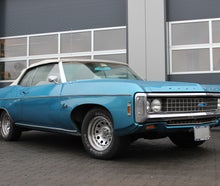Chevrolet Impala Cabrio '69 | blau mit weißem Verdeck - Ideal für eine Tour