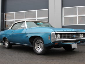 Chevrolet Impala Cabrio '69 | blau mit weißem Verdeck - Ideal für eine Tour
