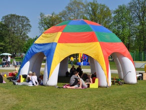 Air-Dome - aufblasbares Zelt - Rundzelt mieten