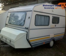 Wohnwagen Optima Greyhound - leichter Reisefloh bis 3 Personen nur 590 kg
