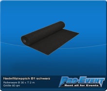 Nadelfilzteppich B1 schwarz