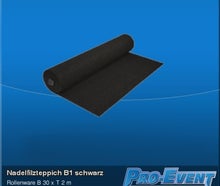 Nadelfilzteppich B1 schwarz