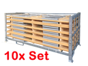 Bierzeltgarniturset 50 cm Gala 10er Set