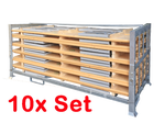 Bierzeltgarniturset 50 cm Gala 10er Set