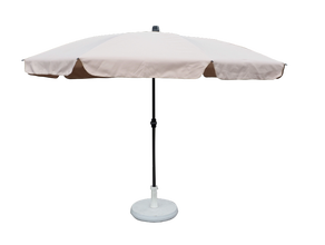 Sonnenschirm, Betonfuß, beige Ø 200 cm