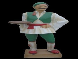Griechischer Kellner Figur, Bedienung, Servicekraft, Griechenland