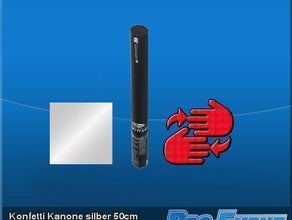 Konfetti Shooter silber 50cm