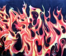 Bühnenbild  - Feuer und  Flammen