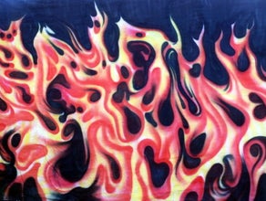 Bühnenbild - Feuer und Flammen