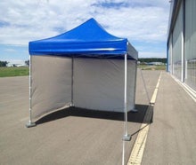 Partyzelt / Pavillion 300x300 cm (335 cm hoch) blau - hochstabiles Stahlrohrgestell mit Scherenmechanik - super schnell aufgebaut (Zelt)