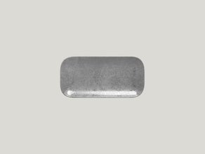 Shale Teller flach grau 33x11cm