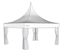 Mastertent Faltzelt 5 x 5m V4