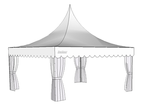 Mastertent Faltzelt 5 x 5m V4