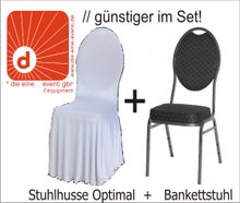 Set Bankettstuhl inkl. Husse (Optimal) weiß