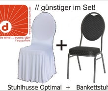 Set Bankettstuhl inkl. Husse (Optimal) weiß