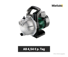 Garten- und Saugpumpe 4000 l/h mieten - ab 4,54 € pro Tag