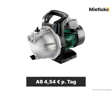 Garten- und Saugpumpe 4000 l/h mieten - ab 4,54 € pro Tag