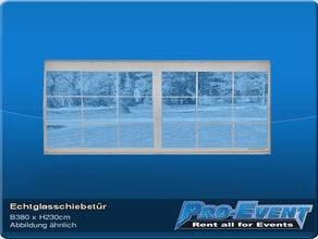 Echtglasschiebetür