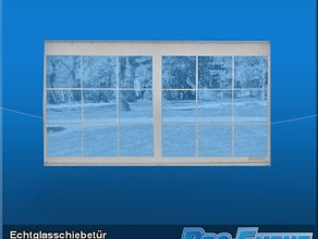 Echtglasschiebetür