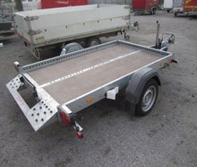absenk-Motorradanhänger für 1 bis 2 Motorräder Gesamtgewicht 1300 kg
