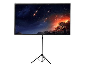 Leinwand mieten ✓ 120" (265x150) ✓ Höhenverstellbar ✓ Einfacher Aufbau ✓ Inkl. Tasche