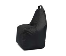 Loungemöbel, Sitzsack für innen/außen – schwarz, Stoff