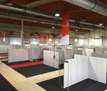 Messestand / Messewand / Trennwand / Octanorm Modulwand für Ausstellung, flexible Raumaufteilung,