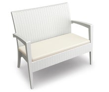 Rattan Loungesofa / Outdoor Couch EDEN2 weiß