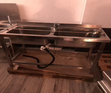 Doppelspüle mit Durchlauferhitzer