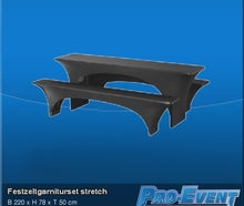 Festzeltgarniturset stretch schwarz