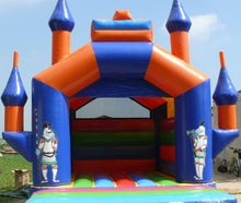 Hüpfburg Ritterburg Farbig 5x4x5 Meter (LxBxH) Der Spaß für kleine und gr0ße Kinder.