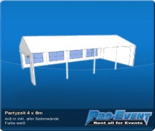 Partyzelt 4 x 8m
