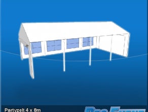 Partyzelt 4 x 8m