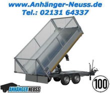 Dreiseitenkipper L*B*H  330x180x100cm mit Laubgitter & Elektrische Kippfunktion