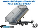 Dreiseitenkipper L*B*H  330x180x100cm mit Laubgitter & Elektrische Kippfunktion