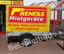 Anhänger mit Plane, zul. GG 1.200 kg, Nutzlast max. 750 kg, Ladefläche 2,20 x 1,14 x 1,40 m