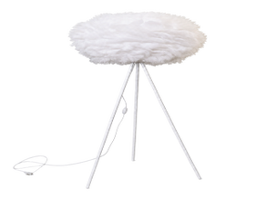 Stehlampe ,,POM'' Weiß mieten – Miettisch, Eventtisch, Veranstaltungstisch, Partytisch