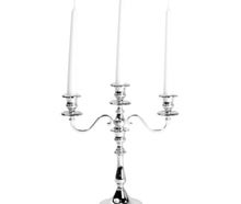Silberleuchter 3-armig, 35 cm