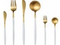 Goldenes Besteck mieten matt 1Teil 0,80 Verleih in 33647 Bielefeld mattes Besteck in Gold weiß - Galerie - Bild 2