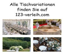 Banketttisch Runde Tische Hochzeittische Ø150-180cm Verleih Mieten